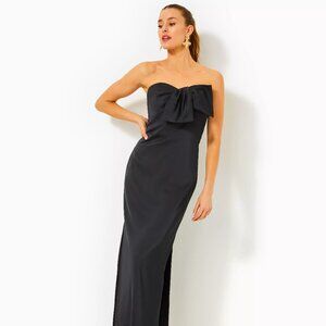 *SOLD* Lilly Pulitzer Carlynn Satin Maxi Bow Dress